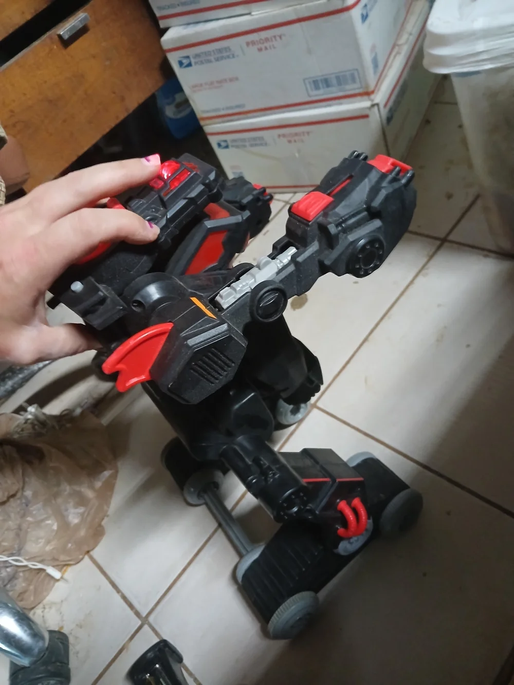 Fisher-Price Imaginext DC Super Friends RC Transforming Batbot works has remote